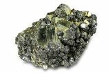 Striated Pyrite with Sphalerite and Galena - Peru #291903-1